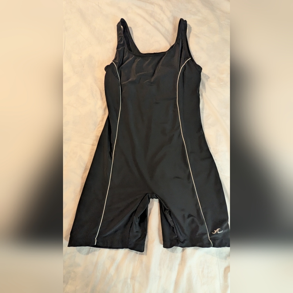 Adoretex Women Sz 3XL One Piece Black Unitard Swims Suit Swim Wear Triathlon